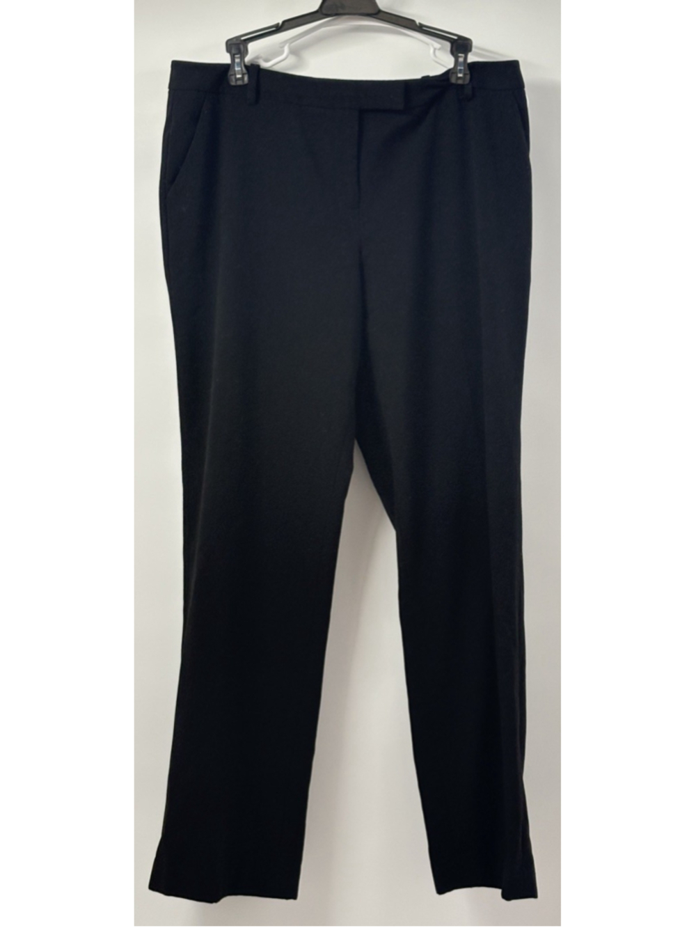 Calvin Klein Wmns Black Dress Pants Size 16 Straight Leg Business Casual Office